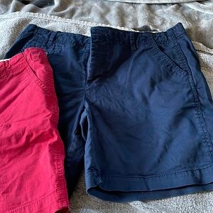 Bundle : 2 pair FadedGlory shorts red and navy